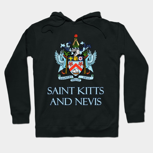 Saint Kitts and Nevis - Coat of Arms Design Hoodie by Naves